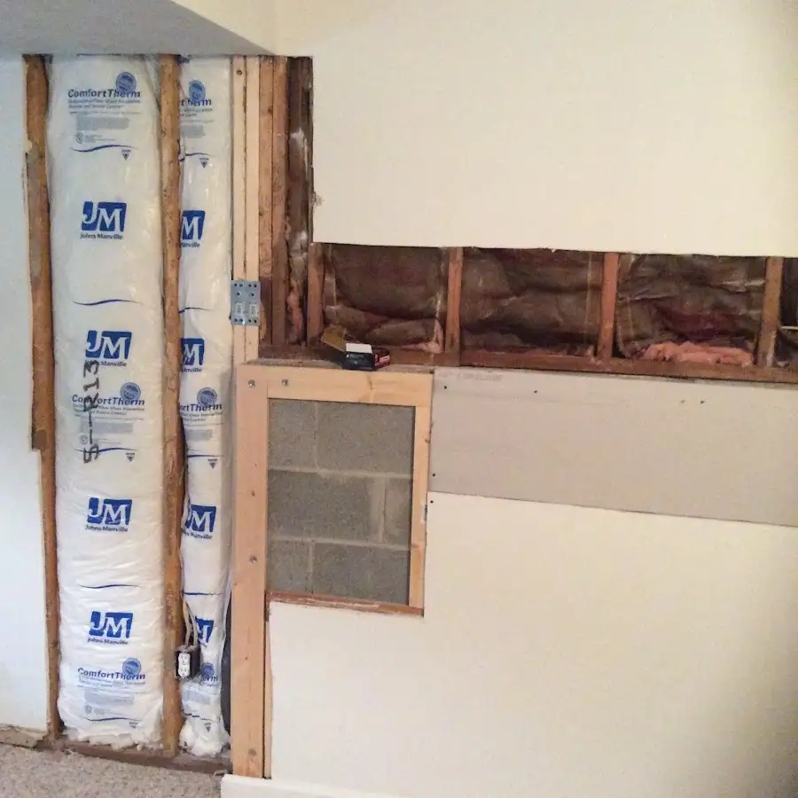 Wall insulation replacement during Contents Cleaning & Restoration in Lochbuie